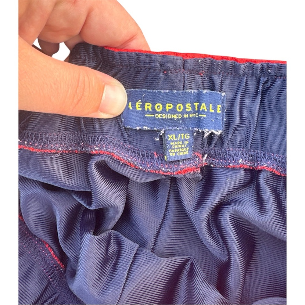 Aeropostale Men's Red Mesh Athletic Shorts with Drawstring Size XL 2016 - Picture 3 of 6
